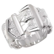 Buckle Ring 925 Sterling Silver Gents/Men
