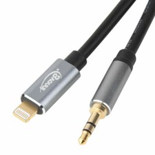 AUX 3.5mm Male Jack to 8-Pin iPhone Connector Stereo Audio Cable 1.8m