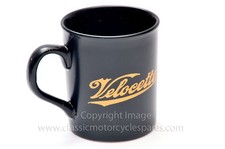 Velocette Mug, Black and Gold