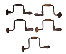 JOB LOT: Vintage Ratchet Hand Brace Drills X 5 Inc: Marples  for Restoration