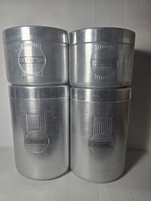 4 Pc Vintage Kromex Spun Sugar