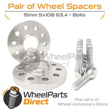 Wheel Spacers (2) & Bolts 15mm