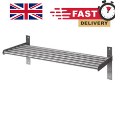 GRUNDTAL Wall shelf, stainless steel, 60 cm