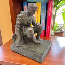 KBW Bronze Bookend WWI Soldier