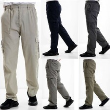 Mens Elasticated Cargo Combat