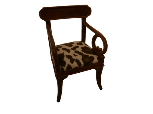 Dolls house chair - house, walnut