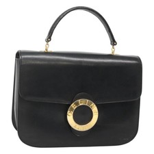 CELINE Circle Hand Bag Leather
