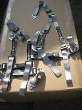 Raceland 3 Point Car Racing Harness Pair Universal Seat Belts.