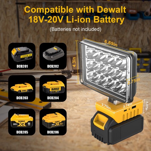 For dewalt 18v - for, led