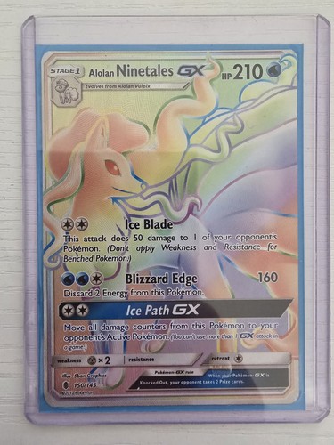 Pokemon alolan ninetales - alolan, gx