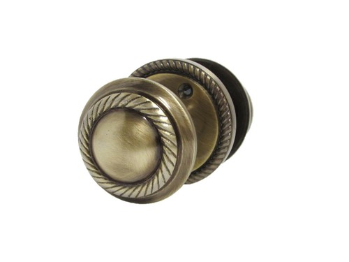 Antique round door - knob, set