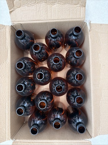 Amber 500ml plastic bottles - 500ml,