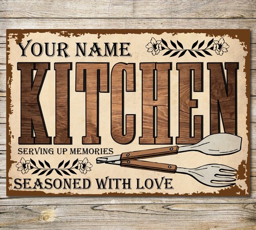 Personalised kitchen sign - personalised,