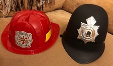 Police Helmet Hat Firefighter Helmet Kids Children Dress Up