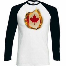 Canadian National Flag Flames