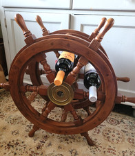 Vintage wooden brass ships - vintage,