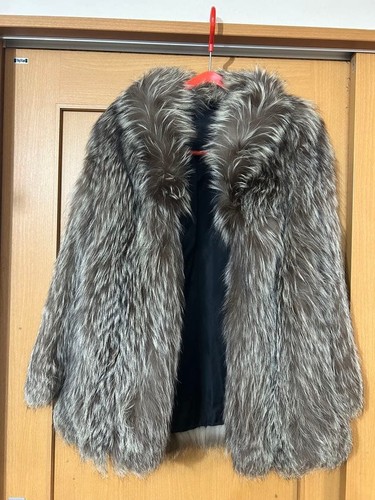 Saga furs silver fox fur - silver,