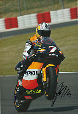 Randy de Puniet Hand Signed Repsol Aprilia 250cc 2005 12x8 Photo.