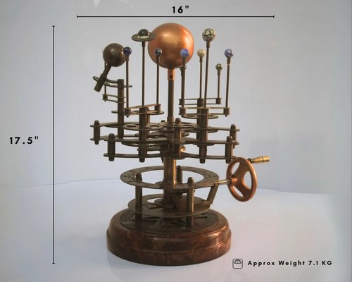 Antique brass orrery - brass, solar