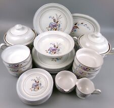 Denby Lorraine Dinner Service Set for 6. Stoneware Pottery. Vintage. Plate Bowl.