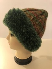 Ladies Green Multicoloured hat