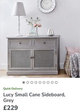 Dunelm Lucy grey sideboard/shoes cabinet  used worth £229