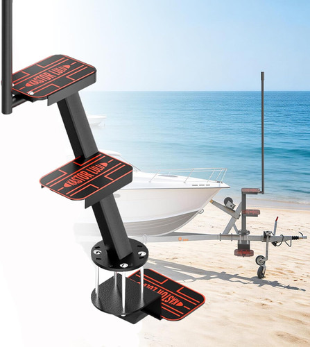 Heavy duty boat - trailer, steps