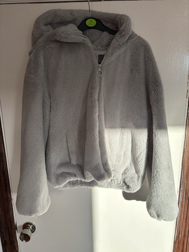 Super soft grey faux - faux, fur