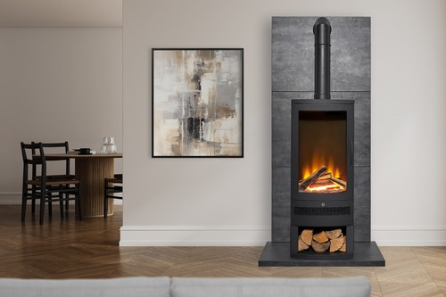 Acantha tile hearth set in - tile,