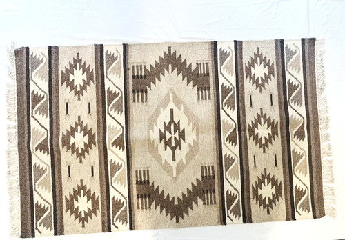 Hand woven tapestry rust - hand,
