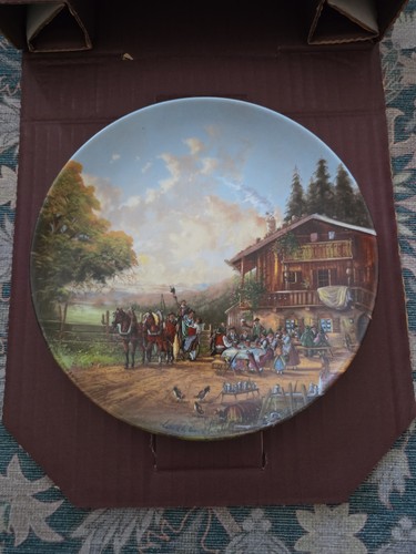 Vintage swiss decorative plate - vintage,