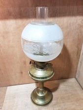 An Old Antique Brass Oil Lamp