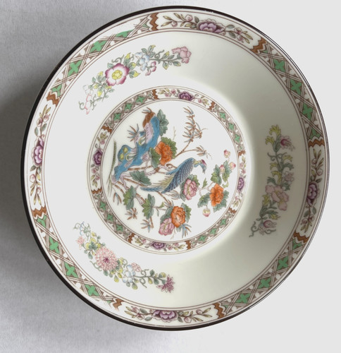 Kutani crane wedgwood trinket - crane,