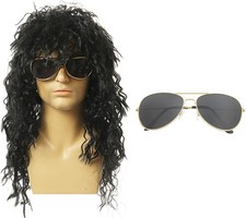 Black Rocker Wigs and