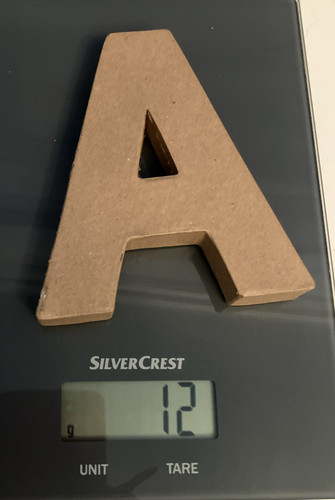 Letter free standing - letter, a