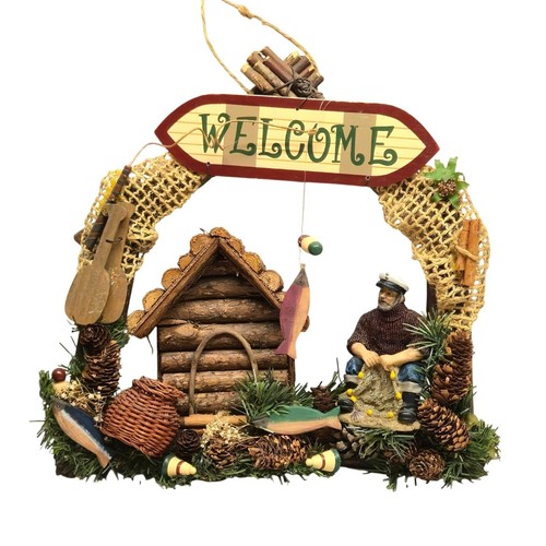 Nautical fisherman welcome - nautical,