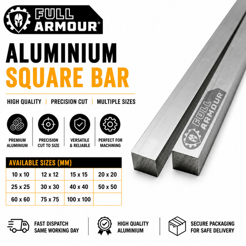 Aluminium square bar - bar, billet