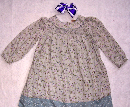 Girl sage green violet - 4-5,
