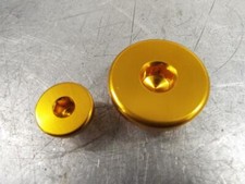 SUZUKI RMZ 250 - 450 - BILLET ENGINE PLUG KIT - GOLD - MOTOCROSS MX OFFROAD 