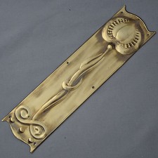 Brass Art Nouveau Finger Plate