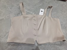 M&S Satin Tailored Cropped