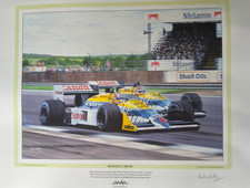 Nigel Mansell , Nelson Piquet- 1987 British Grand Prix-Silverstone- Print