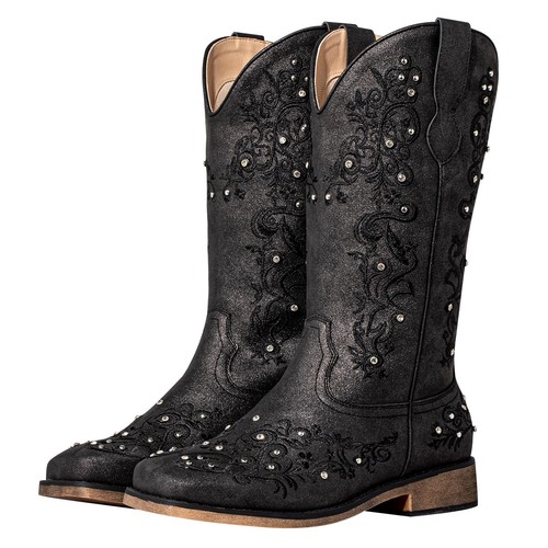 Shesole wide calf cowboy - cowboy, boots