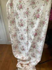 Pair DORMA Lined Floral Curtains, 50% Cotton, 50% Polyester, Long,Drop 88” W 62”