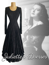 Handmade Vintage Lace Gothic Wedding Party Ball Dress Gown Size 10