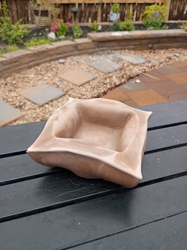 Handmade concrete planter pot