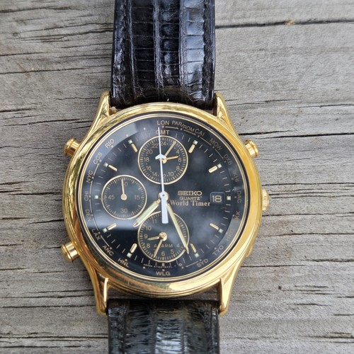 Vintage seiko world timer - seiko,