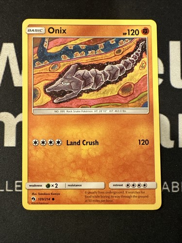 Pokemon onix 109 - -, lost