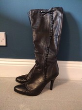 Faith UK Size 6 Black Leather