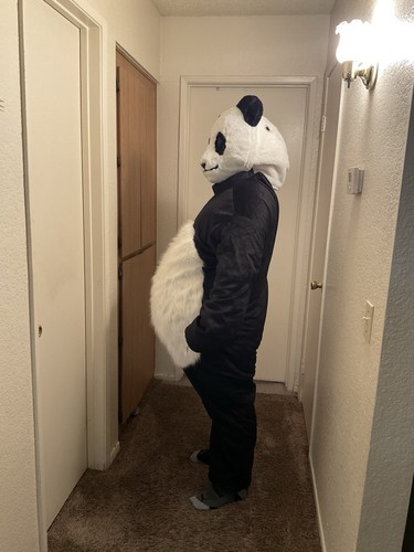 Halloween cute panda - cute, mascot